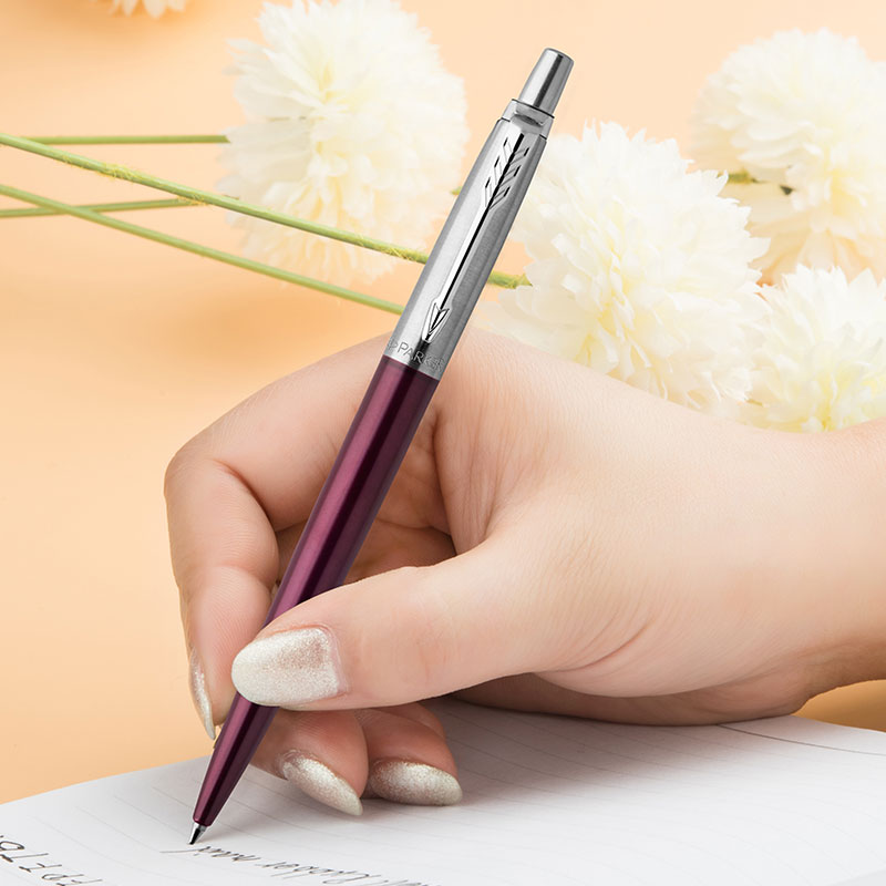 Parker Jote Portobello Purple and White Gel Pen Official genuine product, high-end gift for business adults detail image 4
