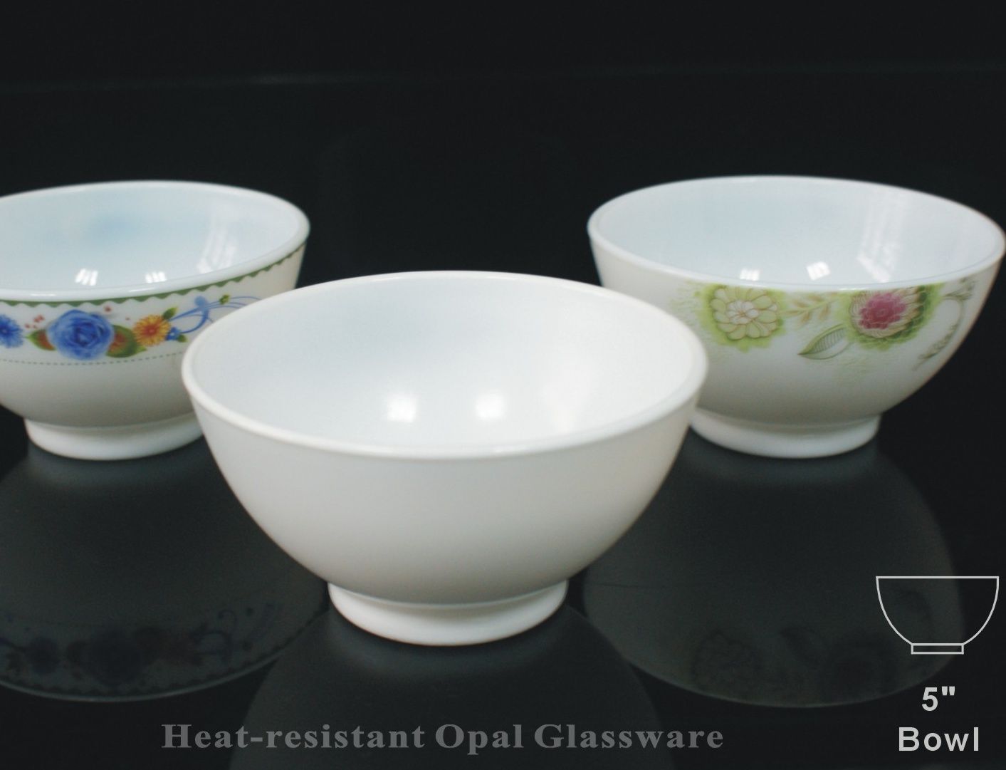 Yiwu Good Goods Bowl Rice Bowl Gift Bowl - 5-inch Glass Bowl W50 details Picture