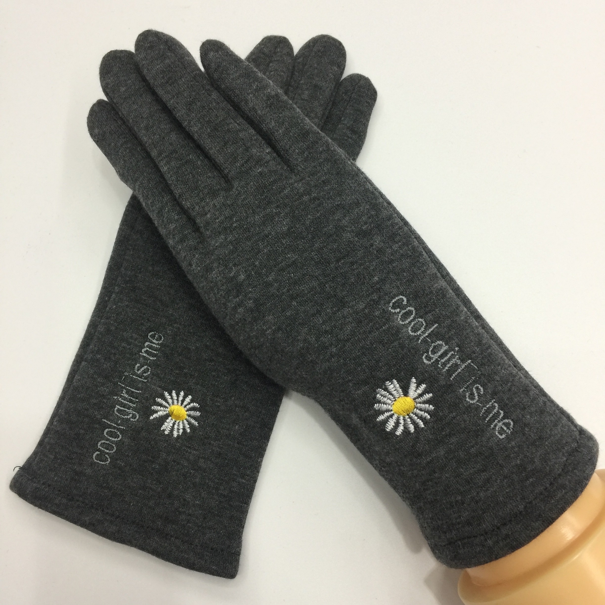 Factory New Small Daisy Velvet Touch Screen Women's Gloves Fashion Warm Tmall Taobao Pinduoduo In Stock full figure