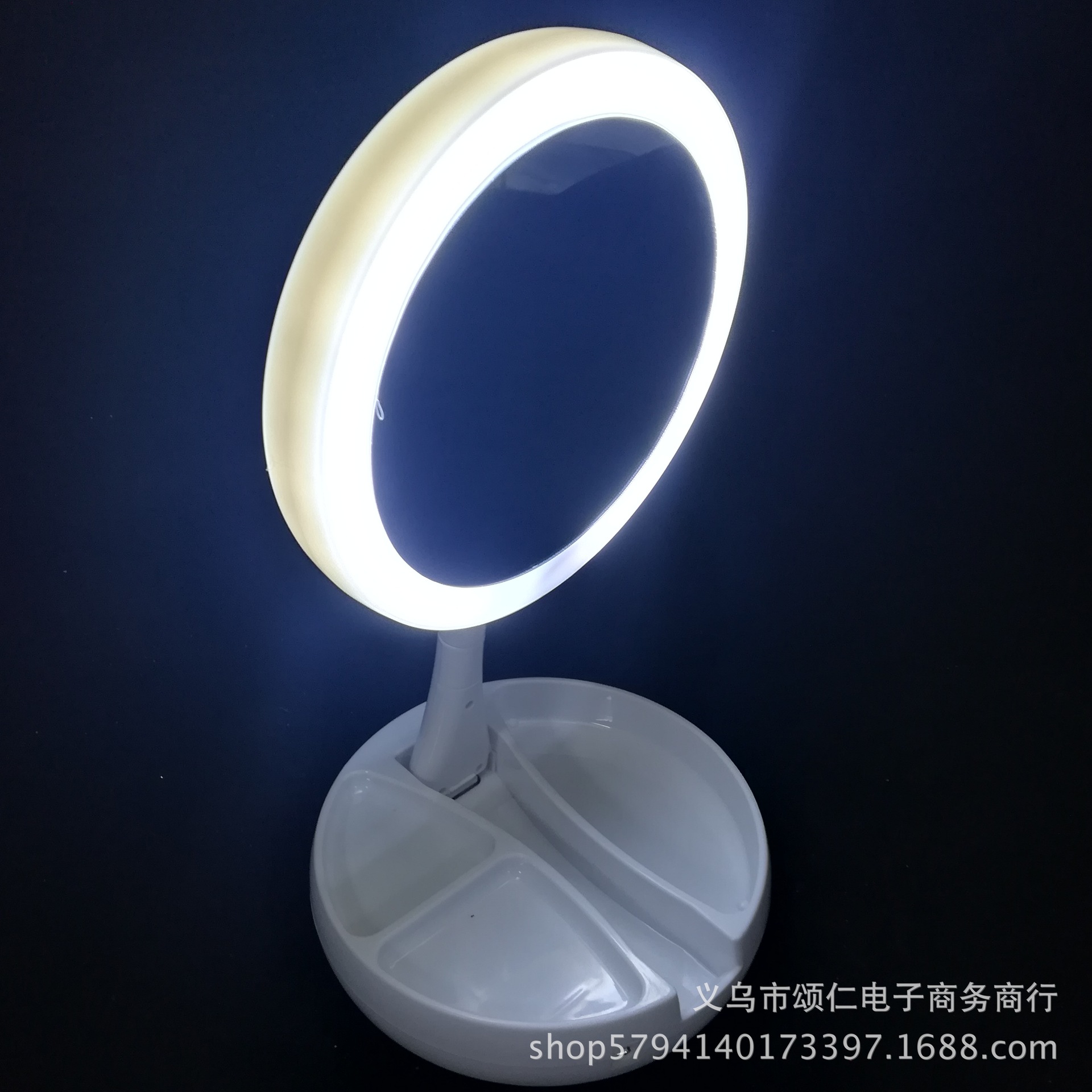 TV新款MyFoldAwayMirrorVanityMirrorLED折叠化妆镜放大镜详情图2