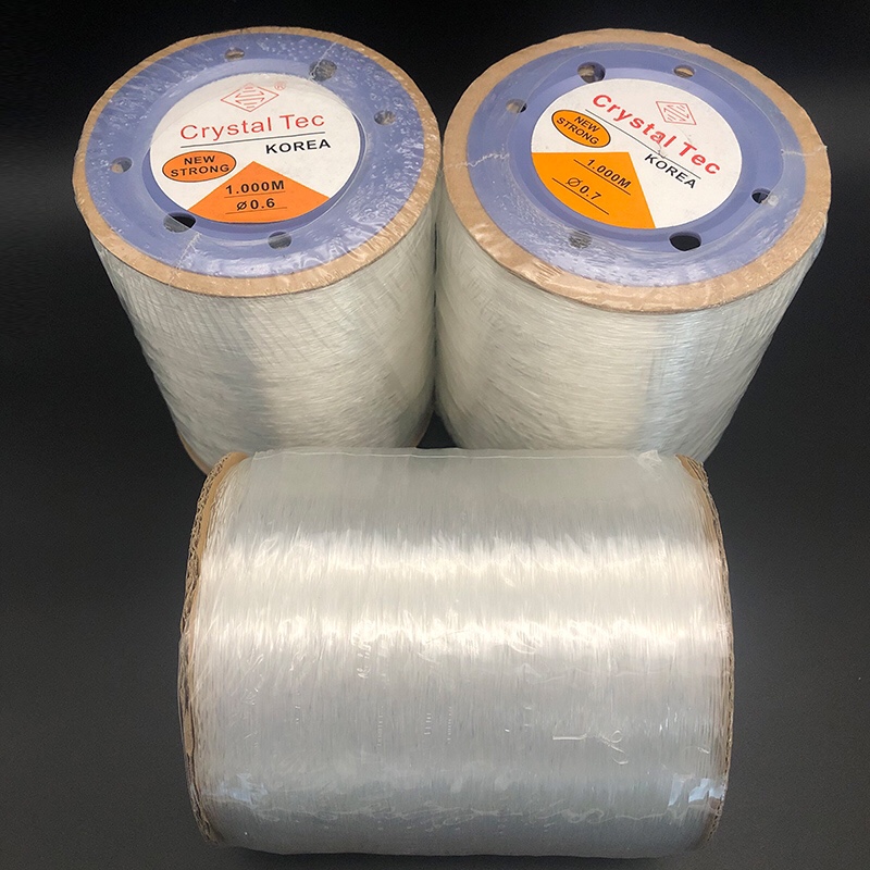 Large rolls of domestic crystal thread for wearing bracelets and Buddha beads, 0.7MM