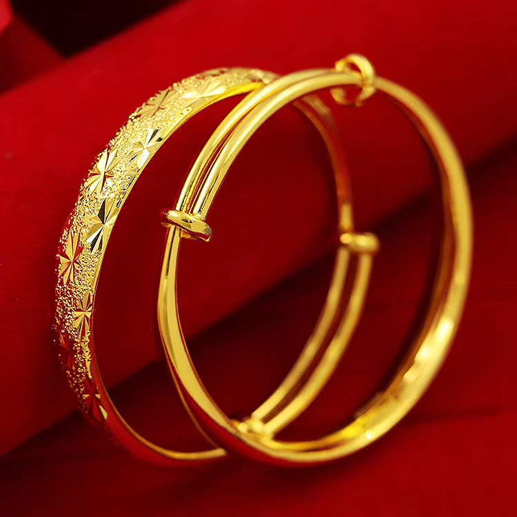 Vietnam gold bracelet female imitation gold genuine 999 long does not fade pure gold jewelry Thailand gold solid 24K