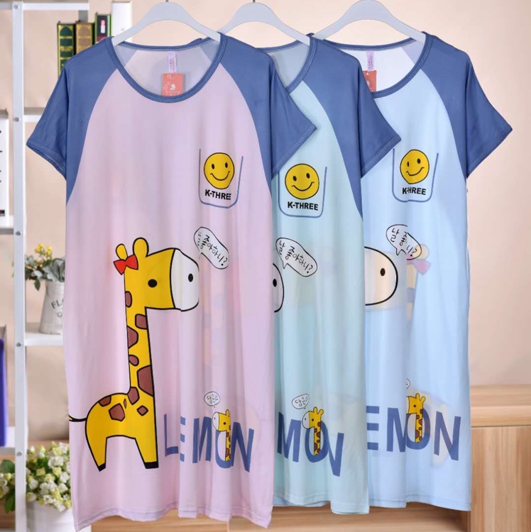 Cartoon short-sleeved nightgown