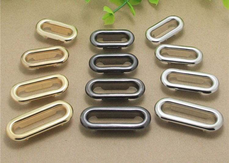 铜长方形气眼扣椭圆形鸡眼扣包带孔空心铆钉服装包包穿带扣眼钉详情7