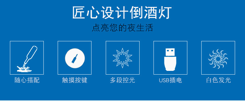 新奇特创意产品3D倒酒LED七彩床头氛围灯橱柜摆件装饰礼品USB台灯详情图10
