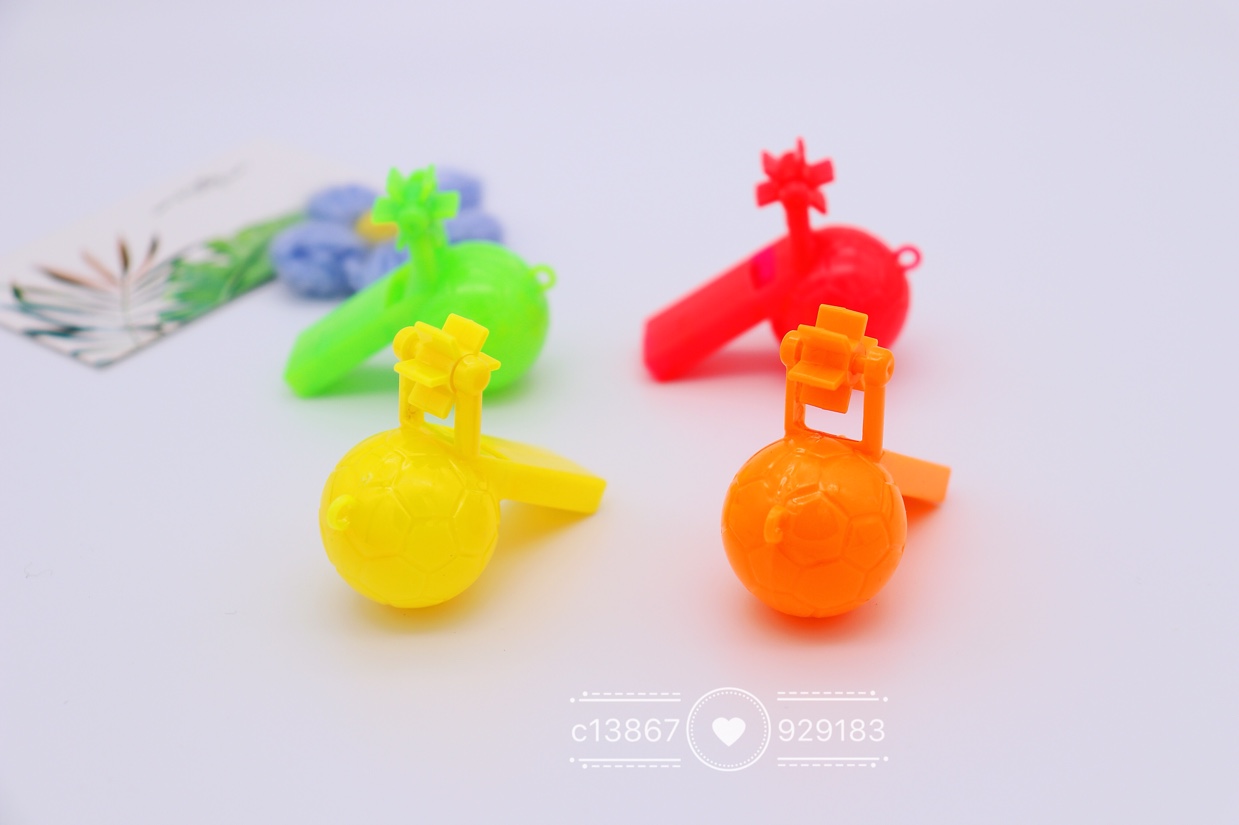 Football, windmill whistle, children's plastic toys, gifts, gashapon party toys Specification image