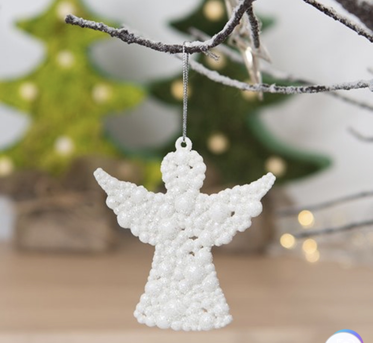 Wood pendant DIY Christmas pendant ornament thumbnail