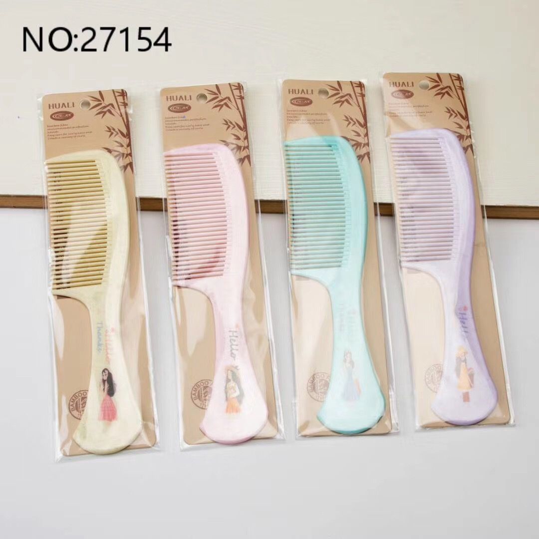 Yiwu Selection household portable comb hair long hair wide teeth comb practical long hand comb small comb thumbnail