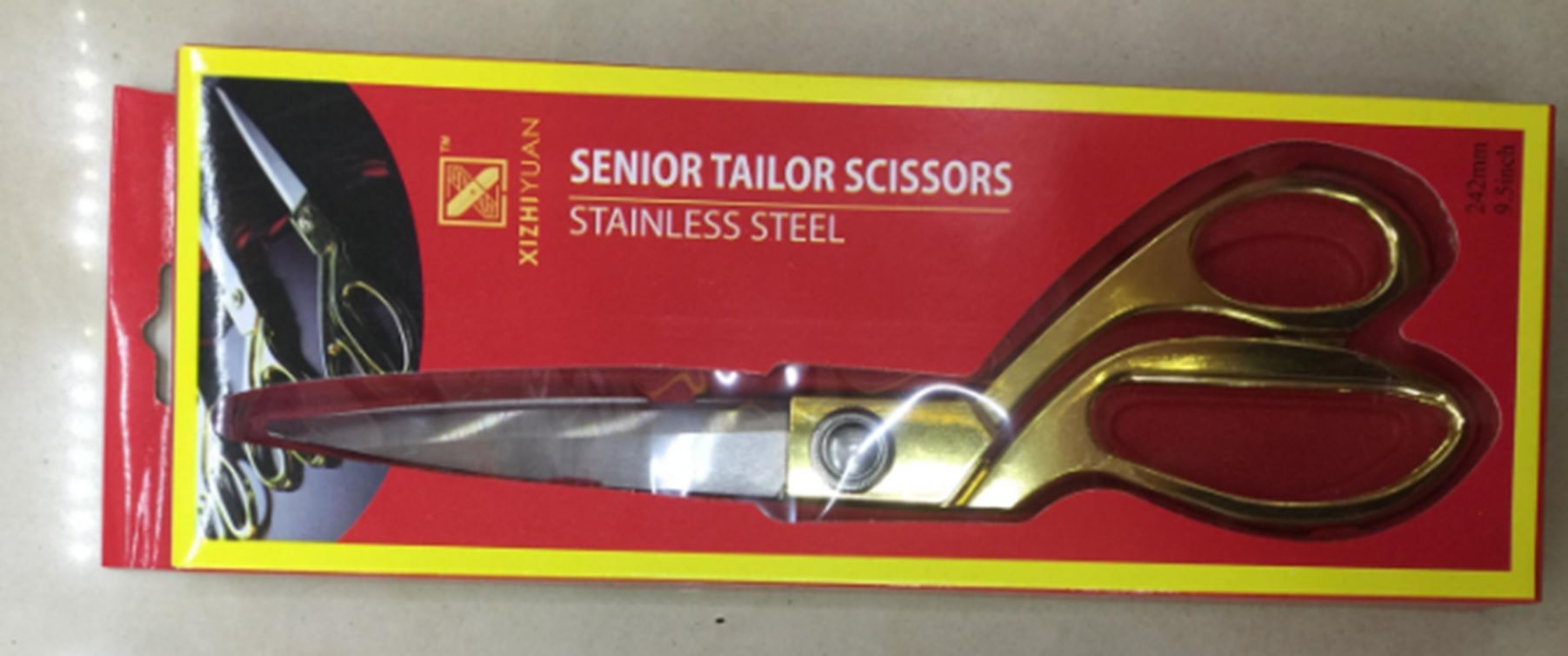 Yiwu Good Goods Tailor Cut K38-10.5 Inches Of Gold Scissors