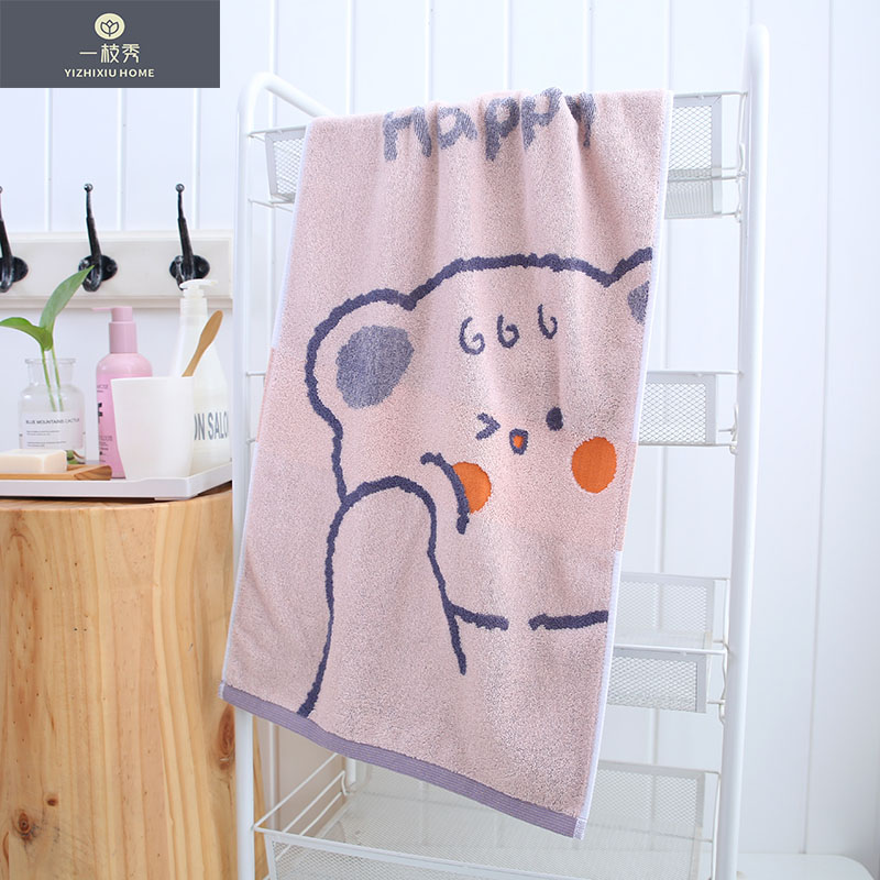 Pure cotton absorbent face towels and cartoon towels factory direct sales 2126 detail image 4