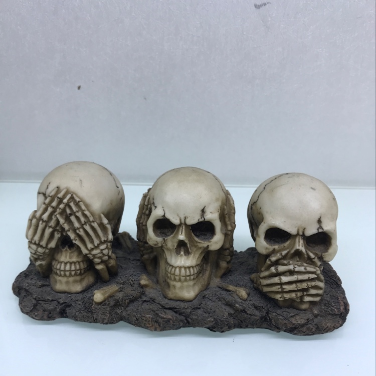 Don't listen, don't look, don't tell skulls