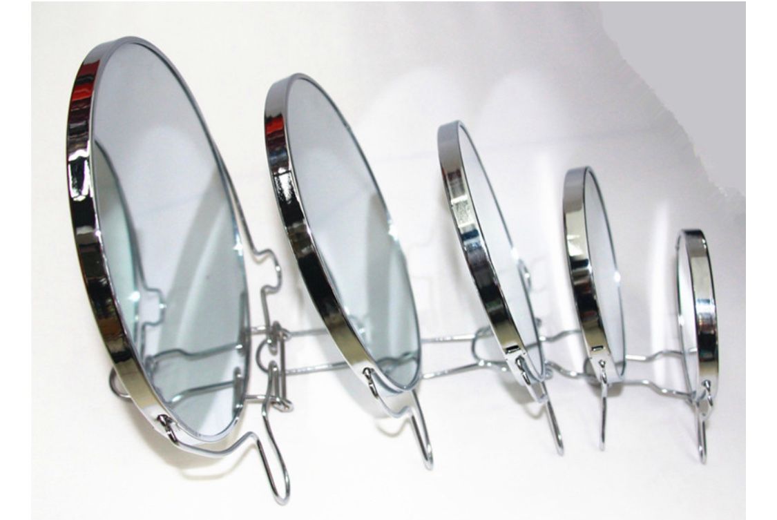 Wholesale manufacturers direct two-sided desktop iron border hot-selling cosmetics tools daily necessities double-sided makeup mirror 7 inches thumbnail