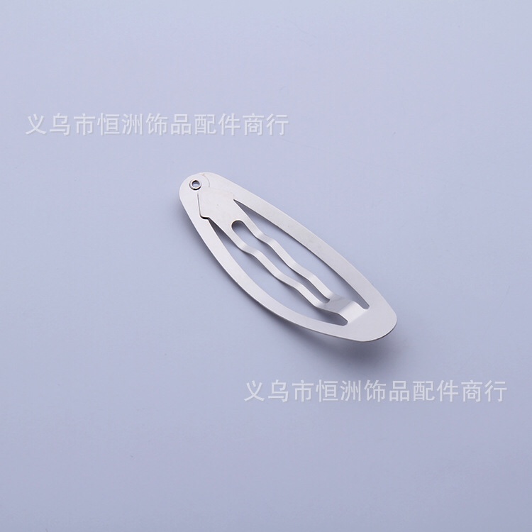 Factory Direct Sales 5/6 Cm Oval Water Drop Clip Children Bb Clip Metal Korean Version Diy Jewelry Accessories Application Scenario