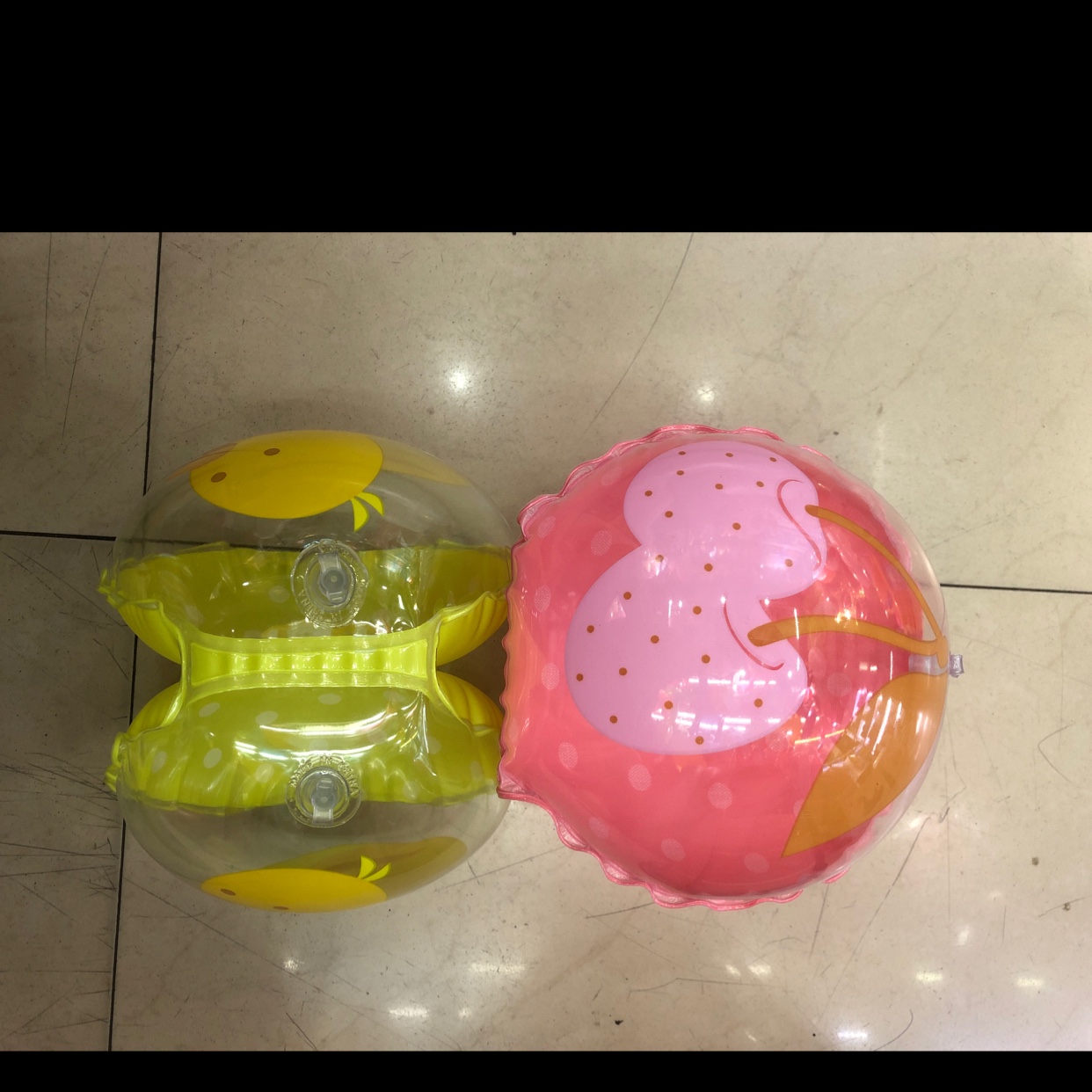 Inflatable PVC swimming ring Cherry arm ring floating sleeve thumbnail