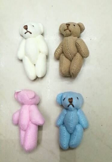 A 4-centimeter plush bear