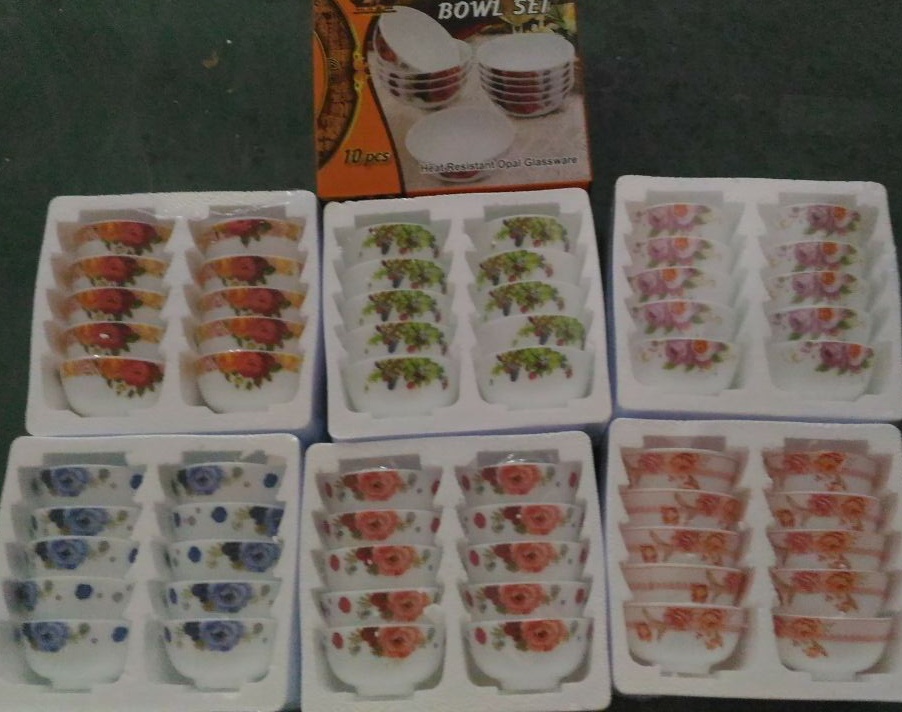 Yiwu Quality White Jade Glass Bowl Gift Bowl - 4.5-inch Bowl detail image 2