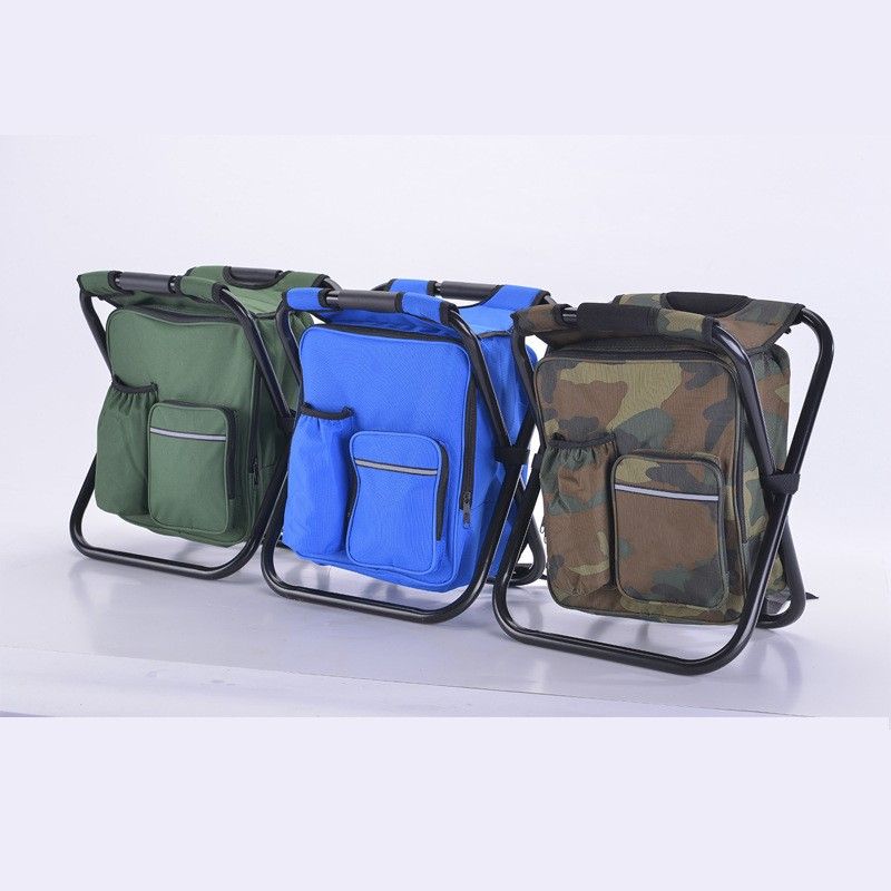 户外钓鱼凳 可折叠冰包椅可背可坐 双肩背包椅 钓鱼凳 冰包椅产品图