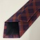 男士领带斜纹条纹大格子涤纶领带编织提花橘色黄色紫色领带工厂产品图