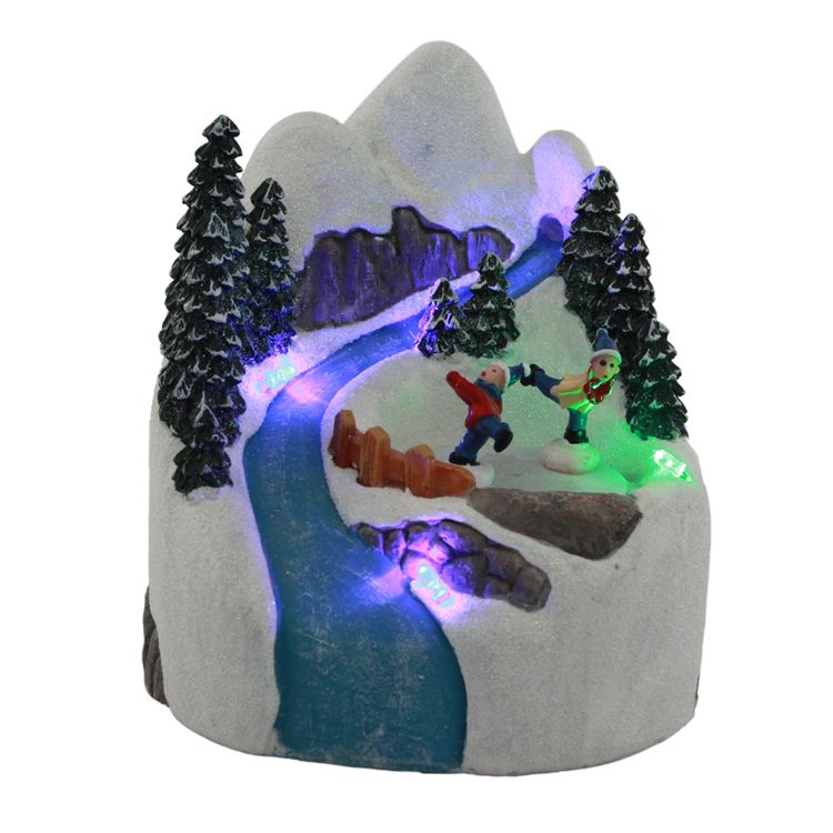 Christmas resin crafts with LED lights and music