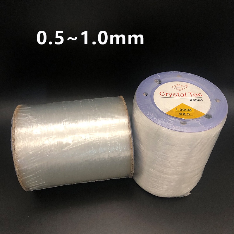 Large rolls of domestic crystal thread for wearing bracelets and Buddhist prayer beads, 0.6MM details Picture