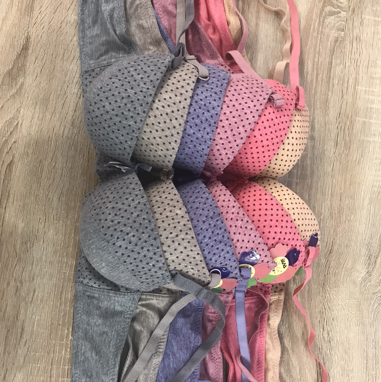 Thick cup cotton bra