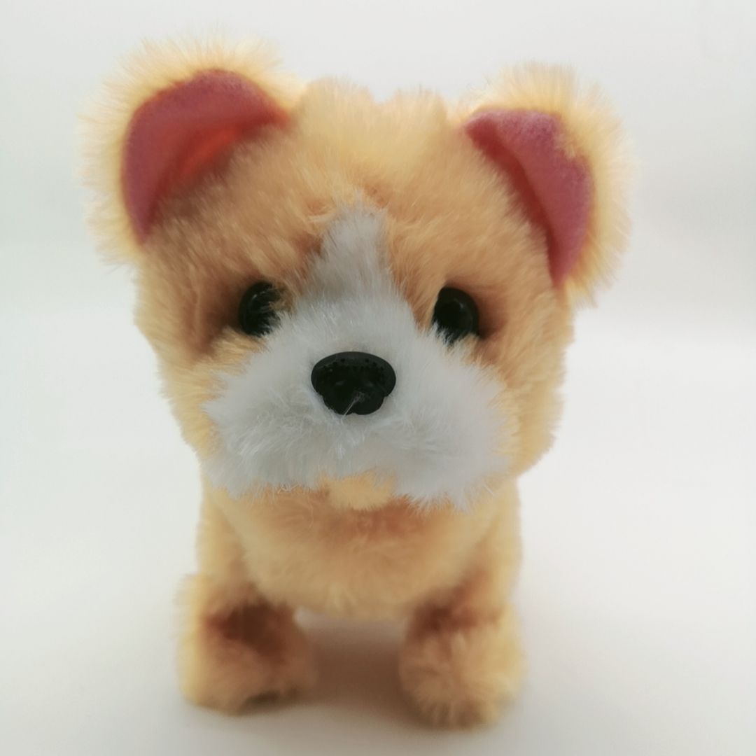 Electric plush toy simulation music puppy can bark and walk, electronic pet details Picture