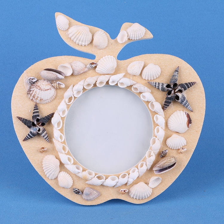 丽飞工艺创意家居工艺品摆件天然贝壳相框苹果摆件2详情图6