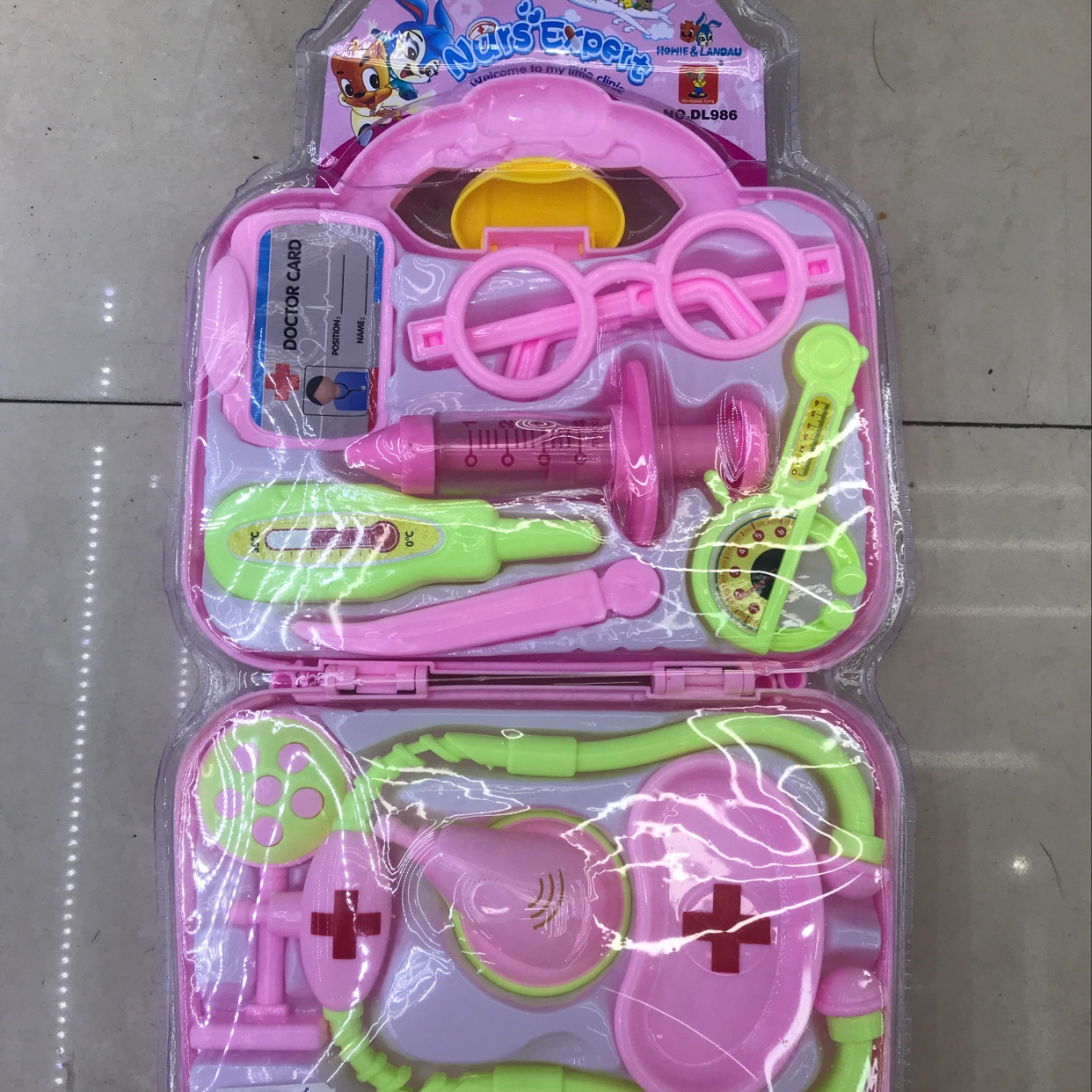 Dl986 Children's Doctor Set Toy Doctor Tool Box Double Suction Plastic Linxin Toy 1