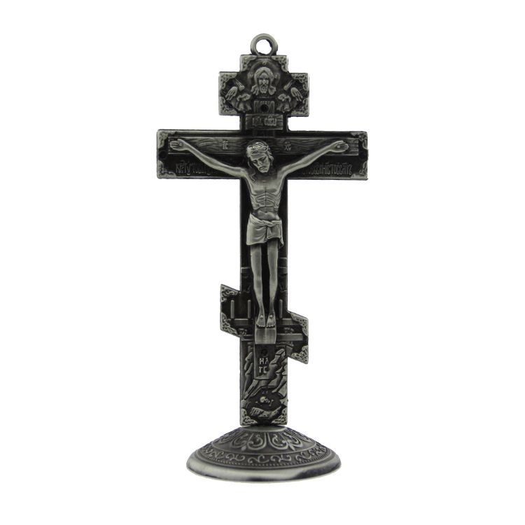 Trumpet metal cross church gift Christ the Crucifix