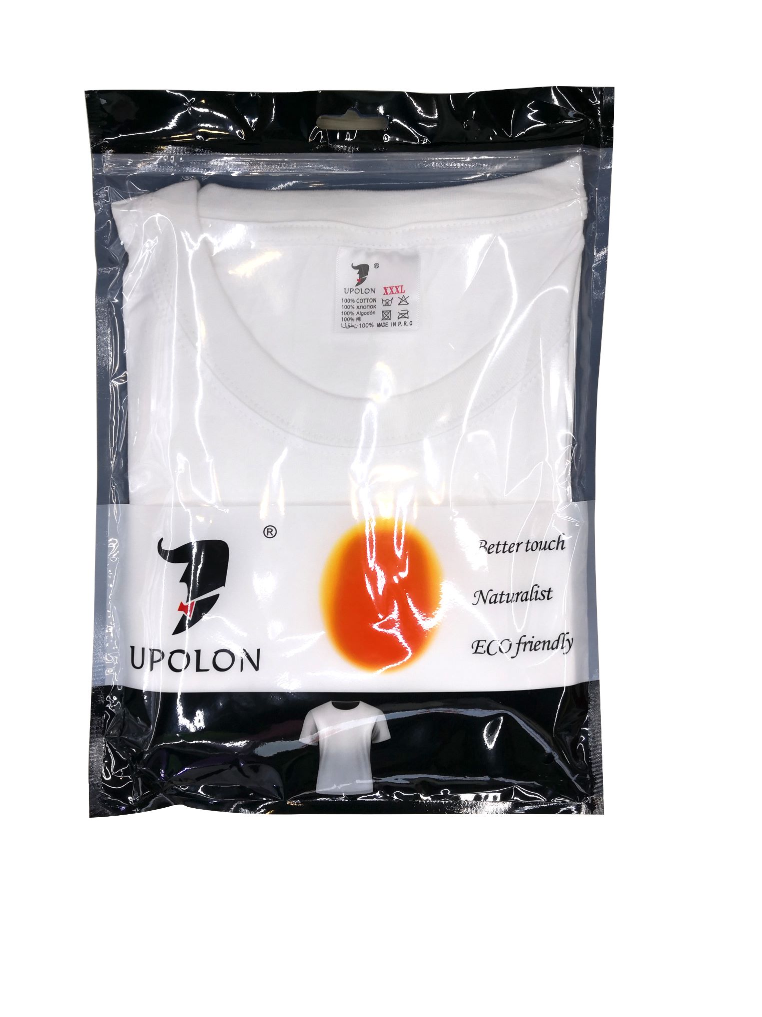 UPOLON's quality men's and women's casual T-shirts, whiteboard base T-shirts, versatile round-neck cultural T-shirts, in stock, custom advertising T-shirts based on samples details Picture