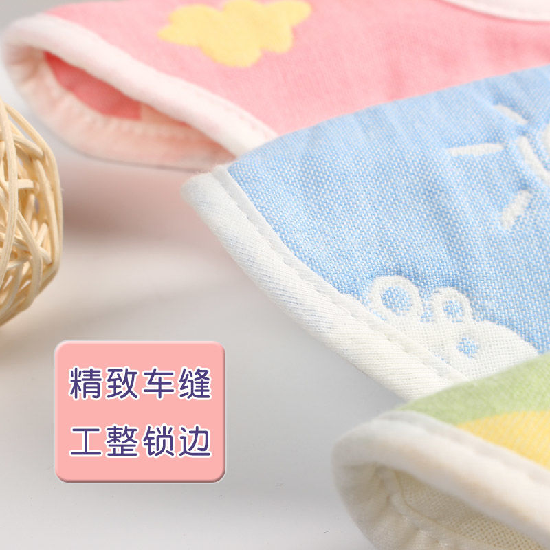 纯棉纱布婴儿围兜新生儿宝宝防水360度夏天口水兜围嘴小孩口水巾详情图8
