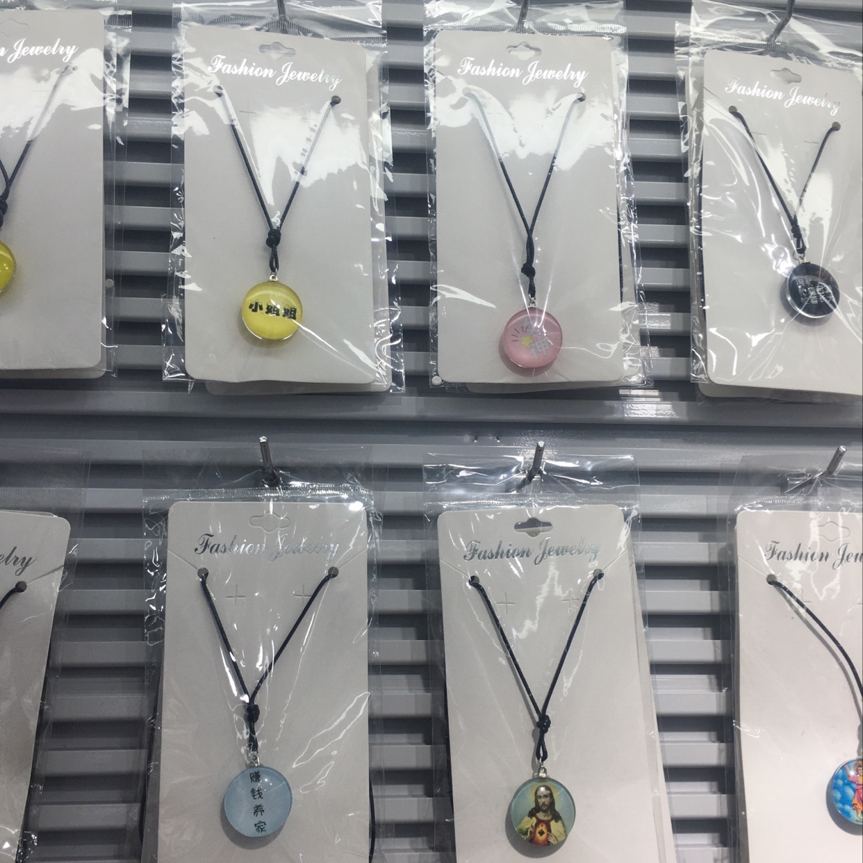 热卖款时光宝石玻璃吊坠 项链 来样定做