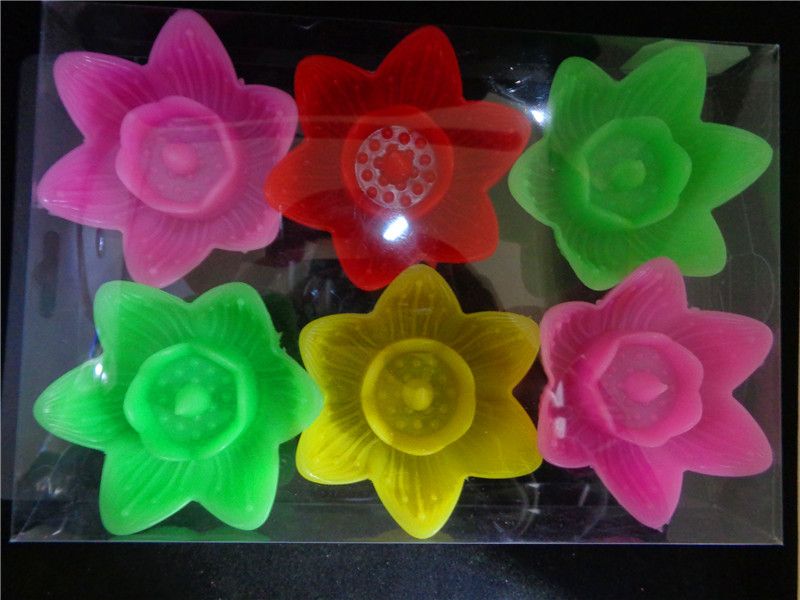 Lovers romantic guide artifact floating lotus candle light LED small night light daily lighting candles direct sale
