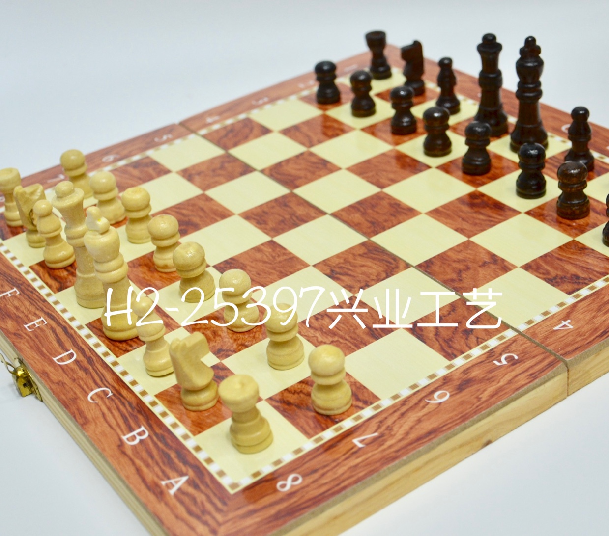 木质国际象棋Wooden Chess/三合一3in1国际象棋&西洋棋两用/双用国际象棋产品图