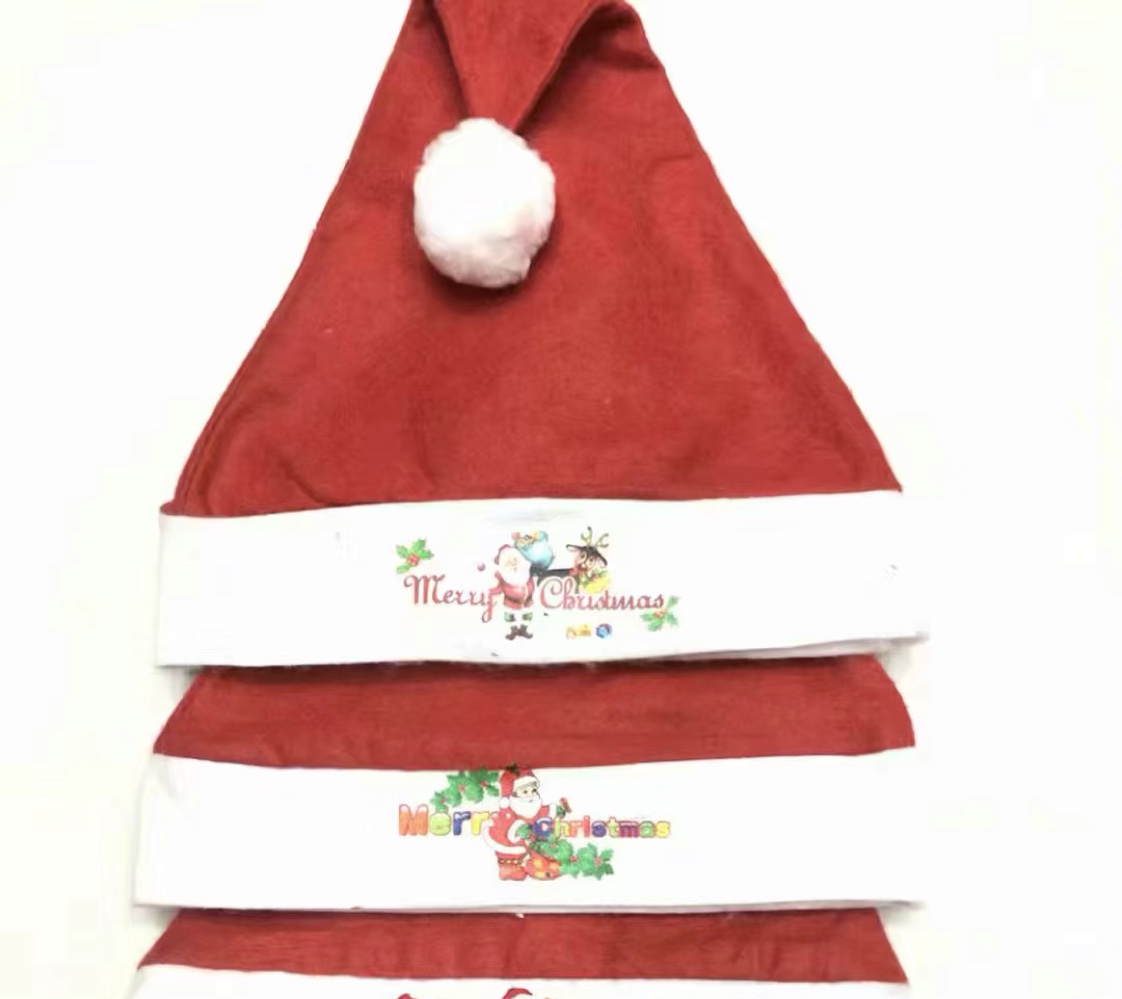 Santa Claus, children's hat, Christmas embossed picture, Christmas hat Application Scenario