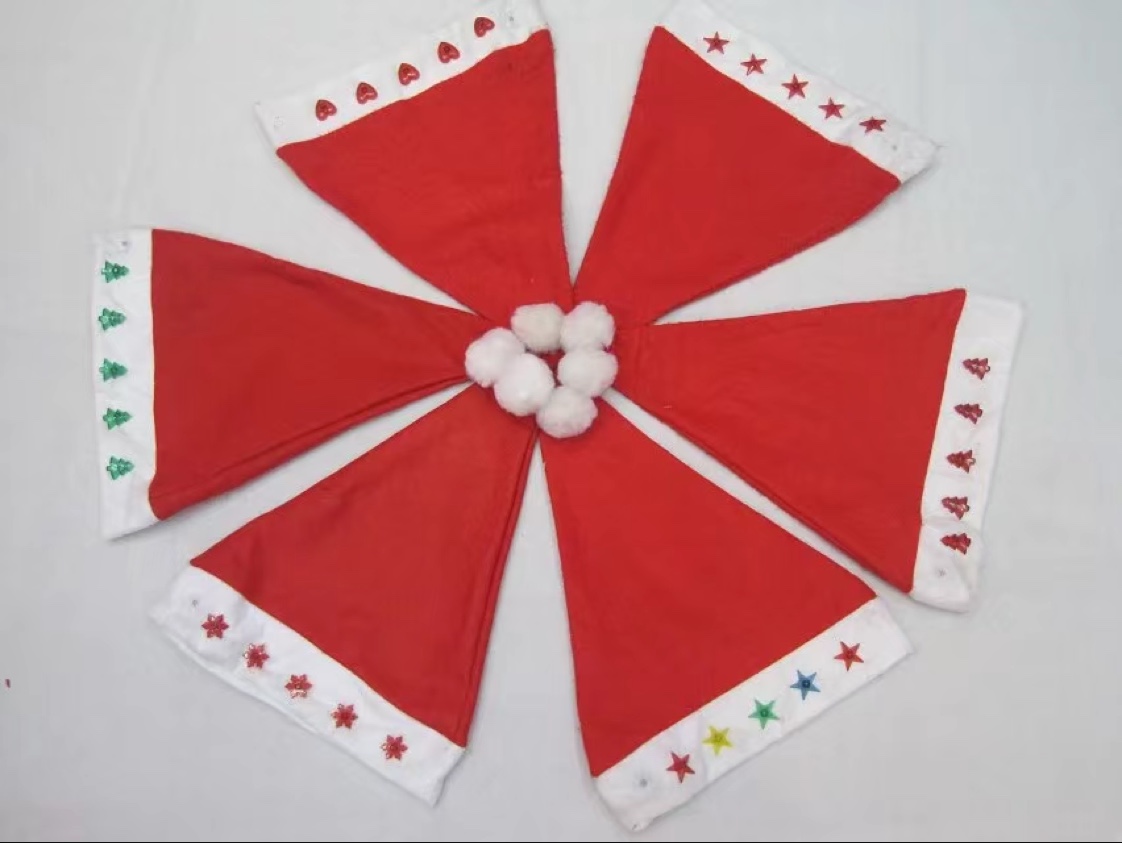 Santa Claus Hat Santa Claus Hat Five star Hat LED Lights Santa Claus hat thumbnail
