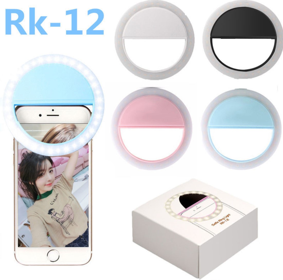 LED圆形手机补光灯直播自拍美颜灯摄影镜头闪光灯详情图10