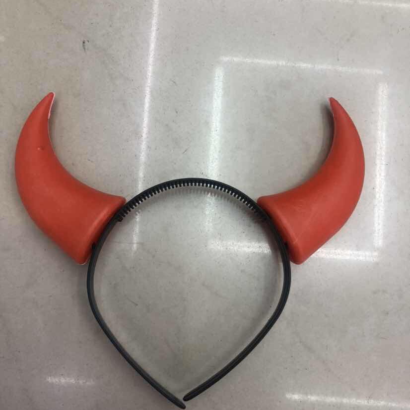 A headpiece with horns without a lamp