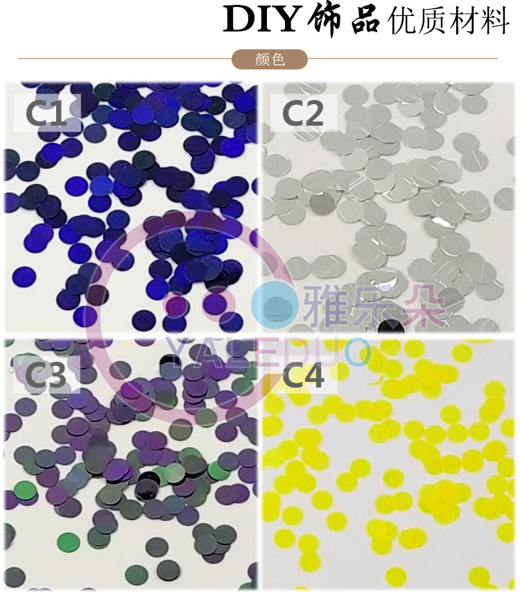 3mm ultra-thin small round sequin nail stickers, nail art accessories, diy material package, eye makeup, phone case, resin excipients detail image 4