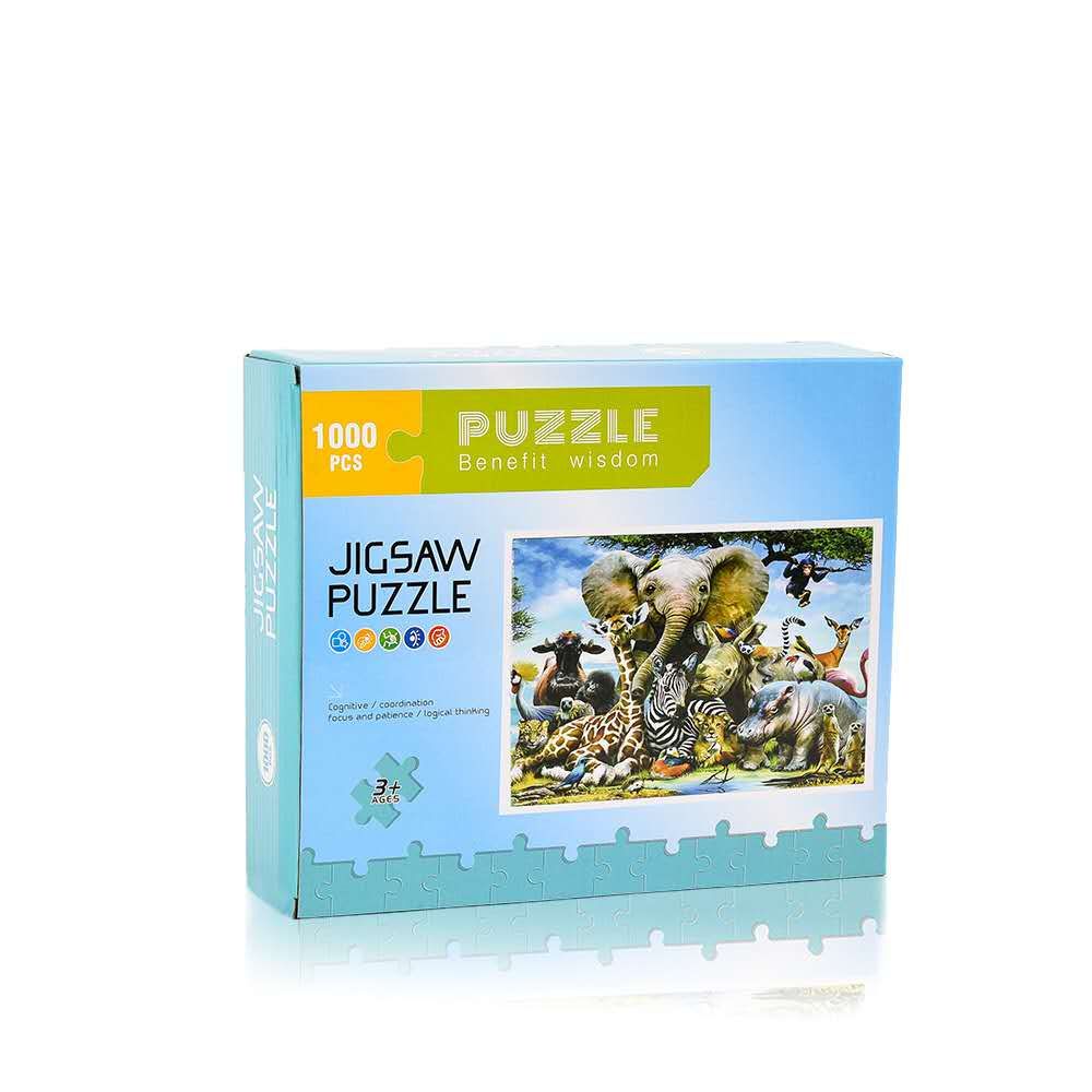 1000 pieces of flat jigsaw puzzles, with a finished size of 75 cm x50 cm, 48 pieces in one box Specification image