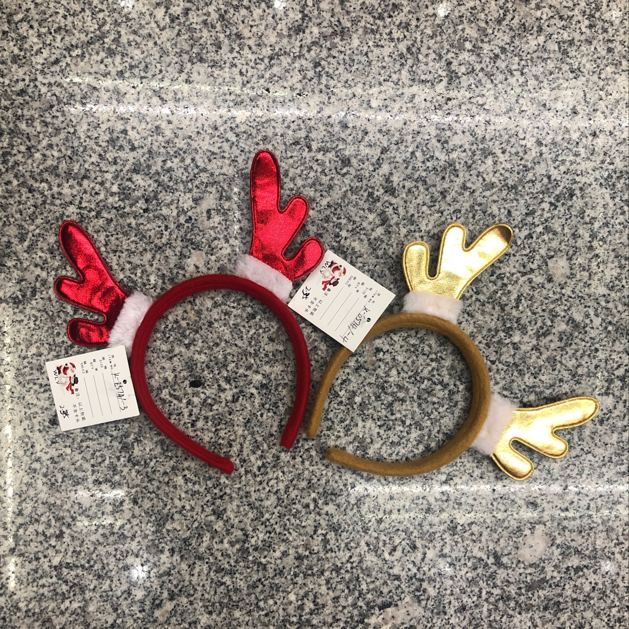 Christmas antler headband red and gold details Picture