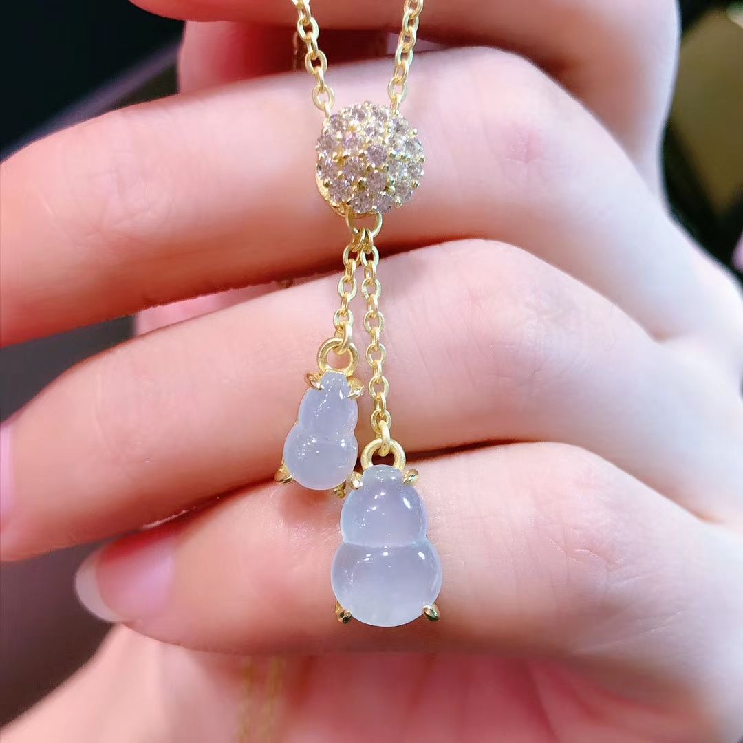 天然翡翠A货精品耳环细节图