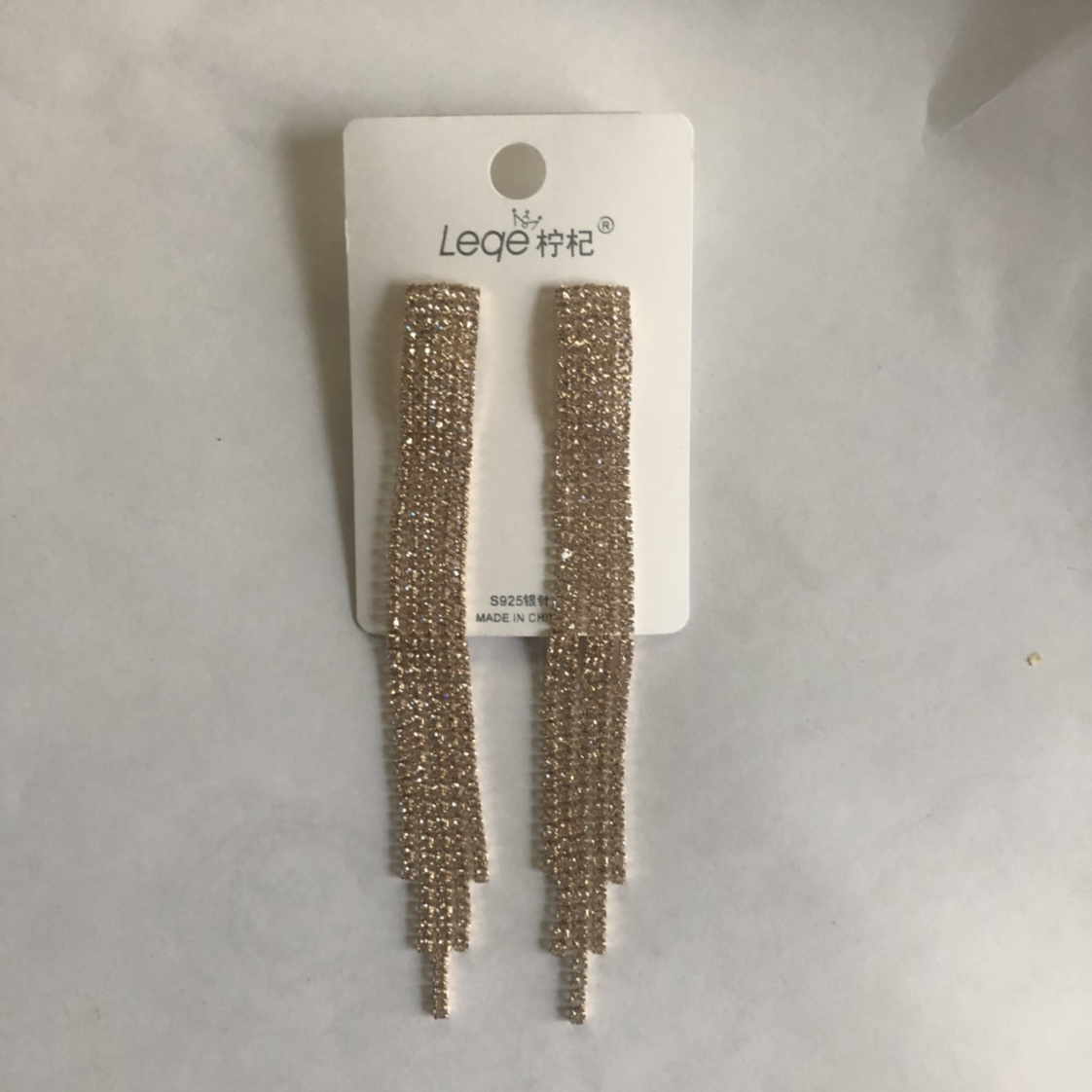 The 2020 new trendy earrings female style sterling silver long fan-shaped tassel vintage earrings advanced sense of earrings thumbnail