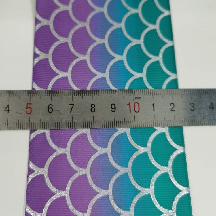 75Cm Polyester Rib With Heat Transfer Ribbon Hot Stamping (Silver) Webbing Manufacturers Direct Spot Custom Accessories undefined