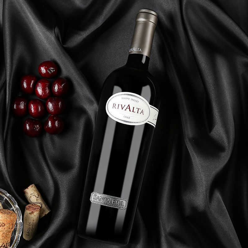 代理招商智利进口葡萄酒原瓶红酒礼盒装圣艾玛里瓦尔塔干红葡萄酒