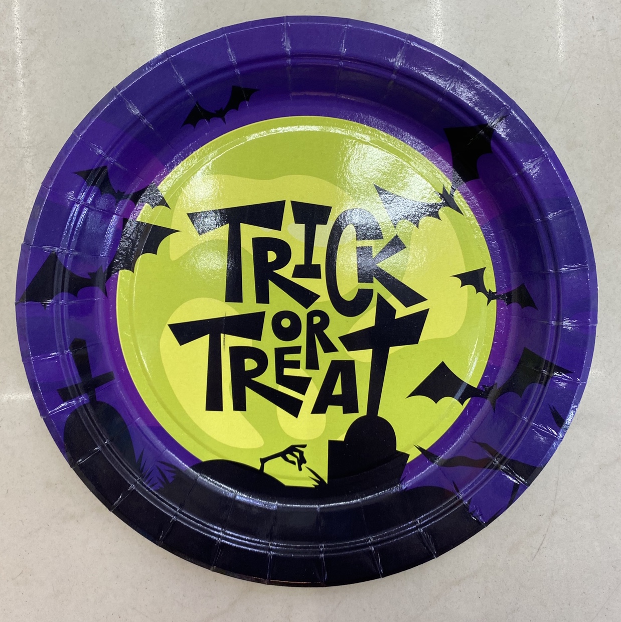 万圣节一次性纸盘trick派对用品批发1