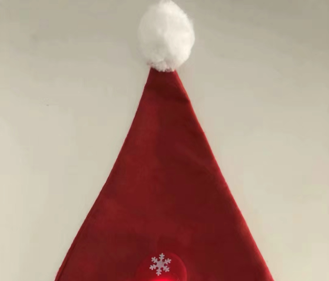 Christmas flash hat, Christmas doll hat, doll, shining Christmas hat details Picture