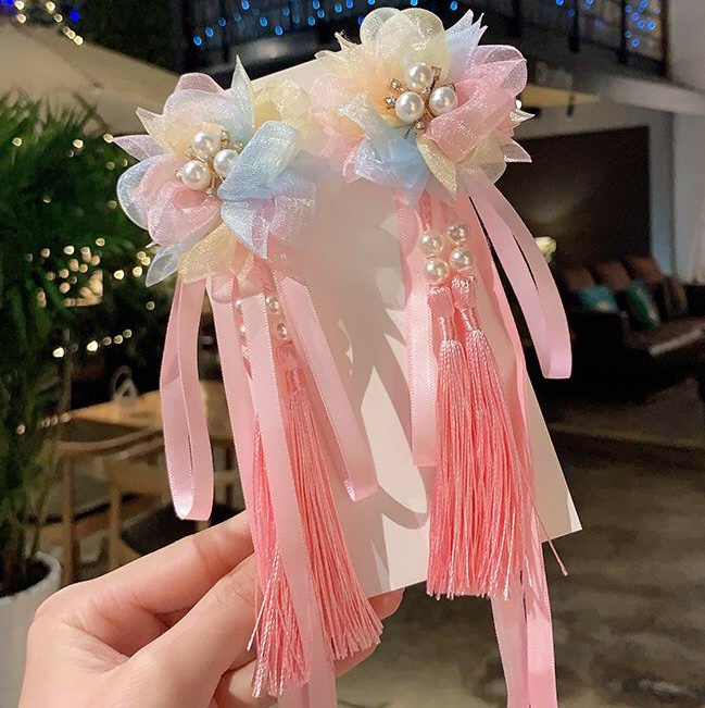 Ribbon yarn flower-comb thumbnail