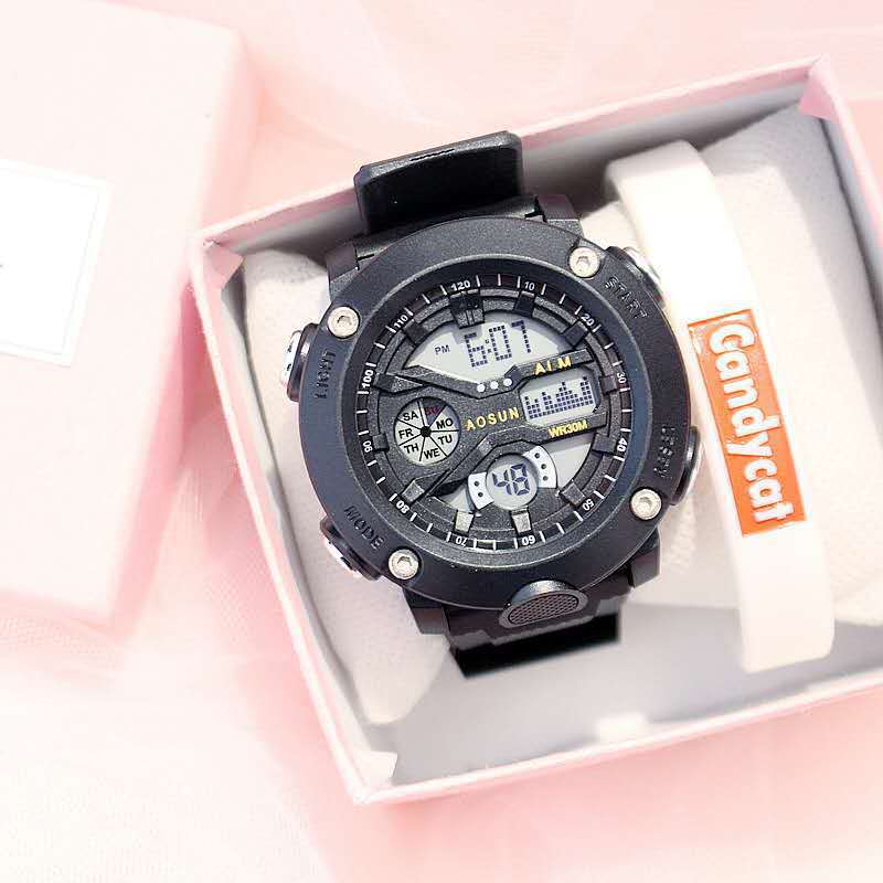外贸爆款跨境男士学生户外运动防水双显多功能大表盘夜光电子手表详情图5