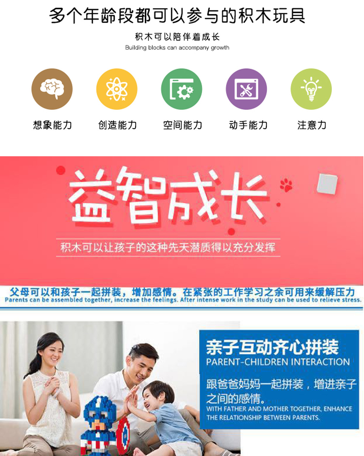 老爷车微型颗粒拼插创意汽车模型积木玩具详情图2